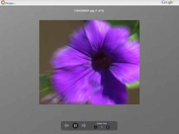 Google slideshow