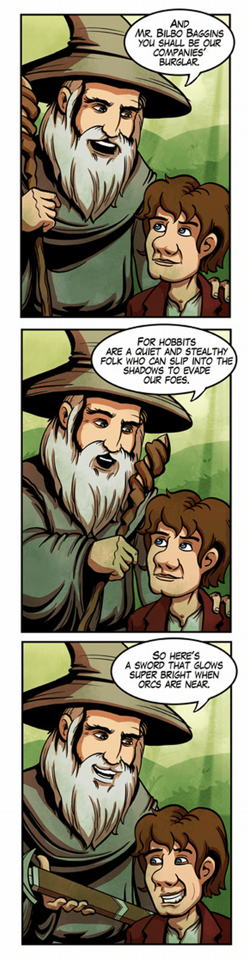 Gandalf’s plan to send this hobbit to his death [Comic] | dotTech