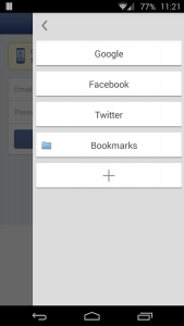 Kronia Browser Bookmarks