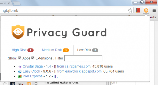 [Chrome] Privacy Guard checks if an app or extension is safe to install ...
