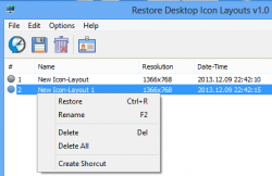 ReIcon Restore Desktop Icons