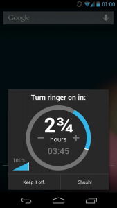 Shush for Android Timer