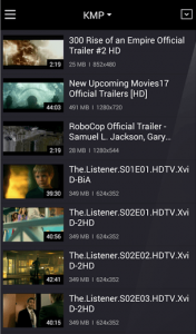 KMPlayer for Android Media Library