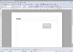 openoffice add page number footer