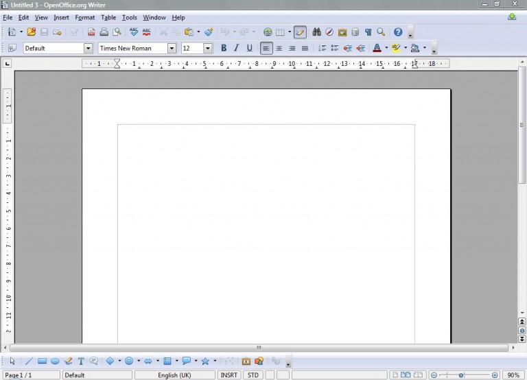 how to insert text into openoffice draw