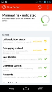 viaProtect for Android Risk Factors