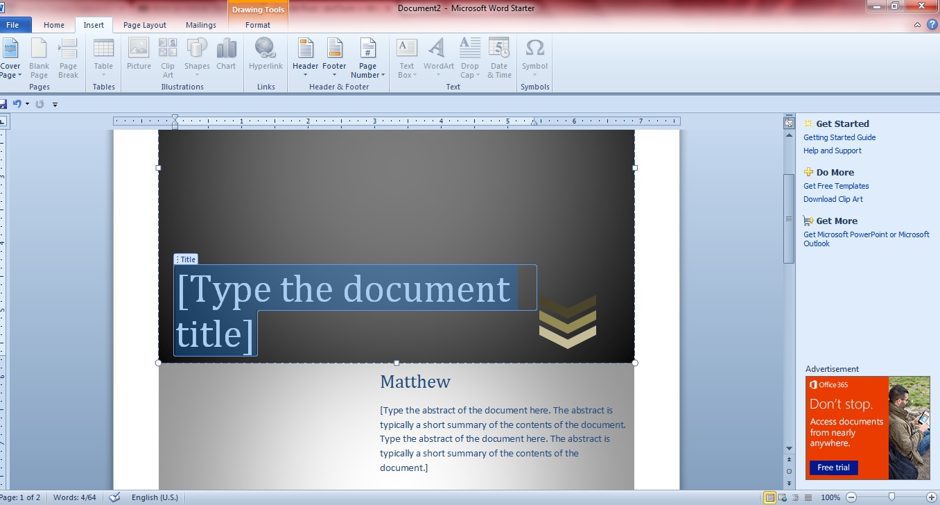 Microsoft Word Cover Page Templates Mac