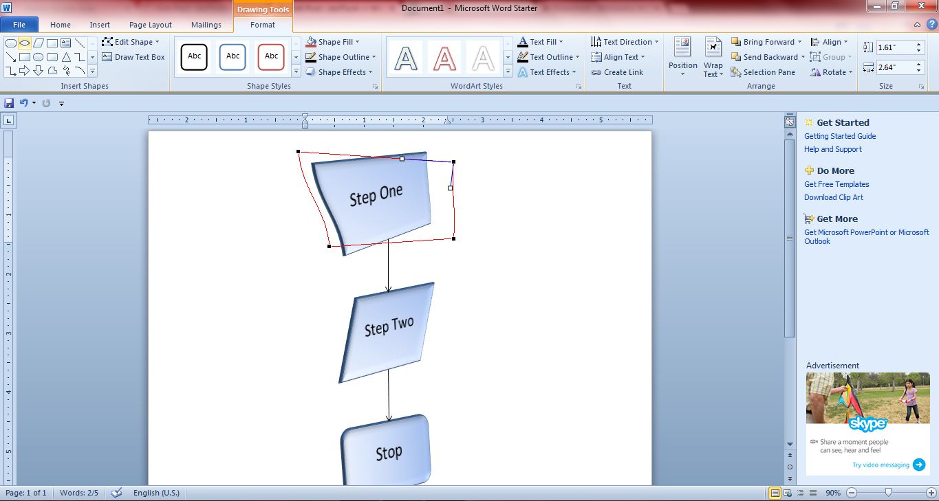 Create Flow Chart On Word