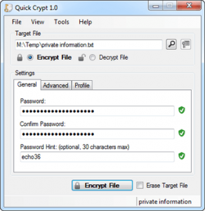 Quick Crypt for Windows