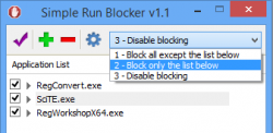 Simple Run Blocker For Windows Freeware