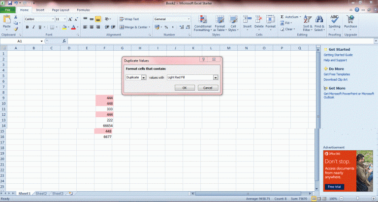 How To Find Duplicate Data In Excel 2010 And 2013 Spreadsheets Guide 