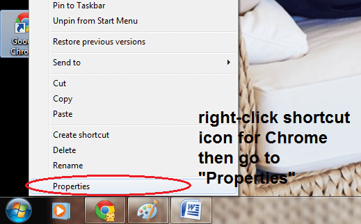 Create Chrome Incognito Shortcut Windows d
