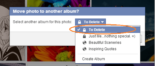 delete multiple photos on fb f