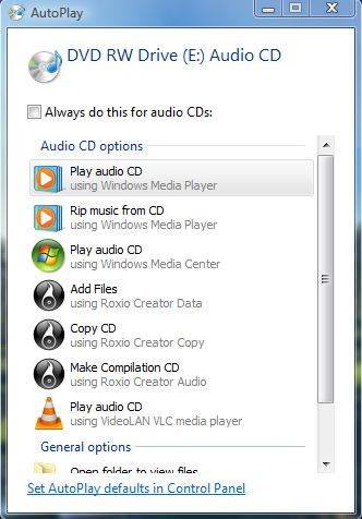 Play Cd Windows Vista