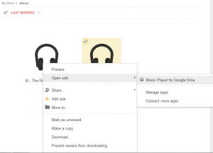 Music Player for Google Drive Chrome App