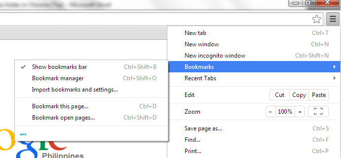 Remove the other bookmarks folder from google chrome 