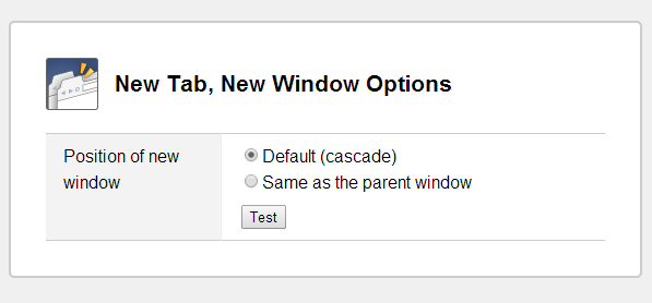 new tab new window options