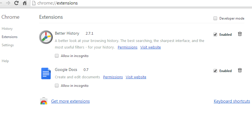 search Chrome history by date