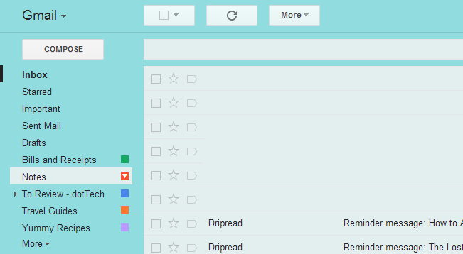 Change label color in Gmail b