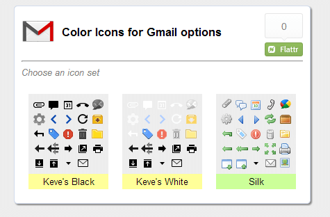 Color Icons for Gmail icon sets