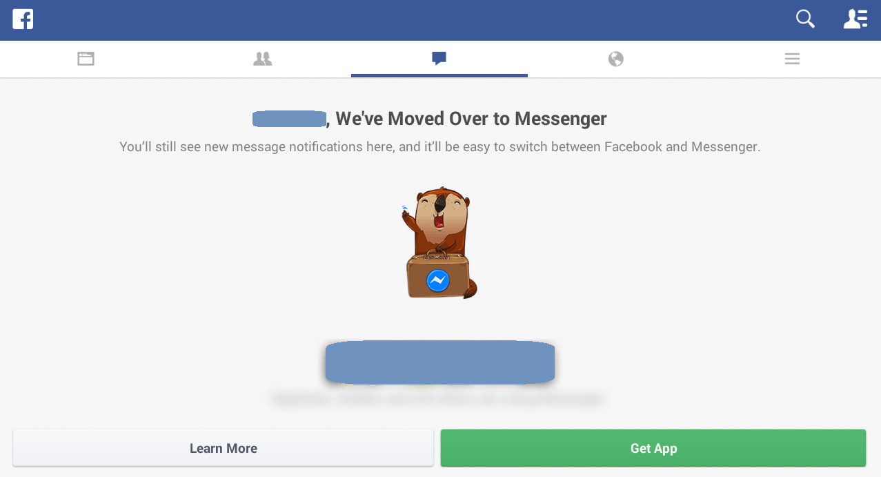 Facebook Messenger Moved
