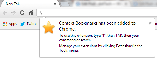 Open bookmarks from right click menu Chrome