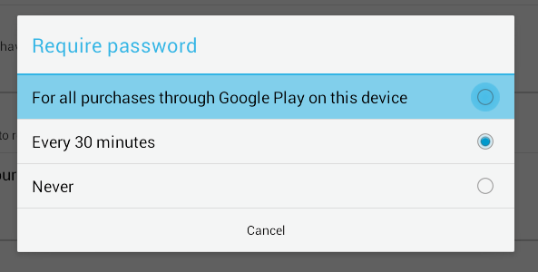 require password for in-app purchase b