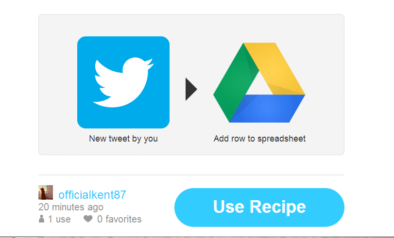 save new tweets to Google Drive