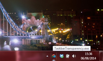 taskbar transparency