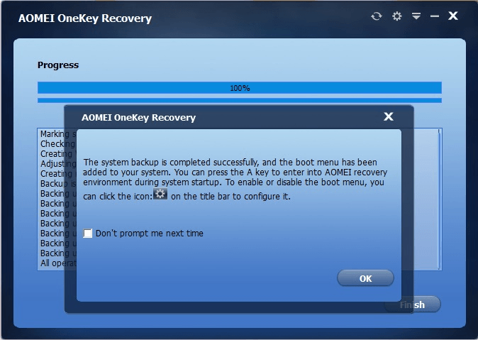 Create a factory recovery partition in Windows d