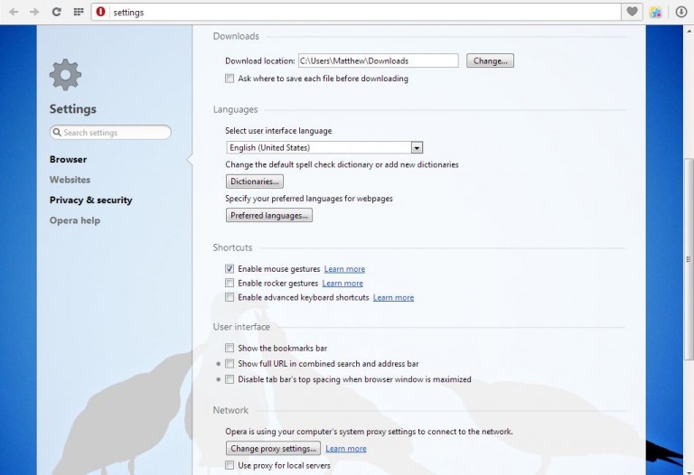 How to navigate pages with mouse gestures in Opera [Tip] | dotTech