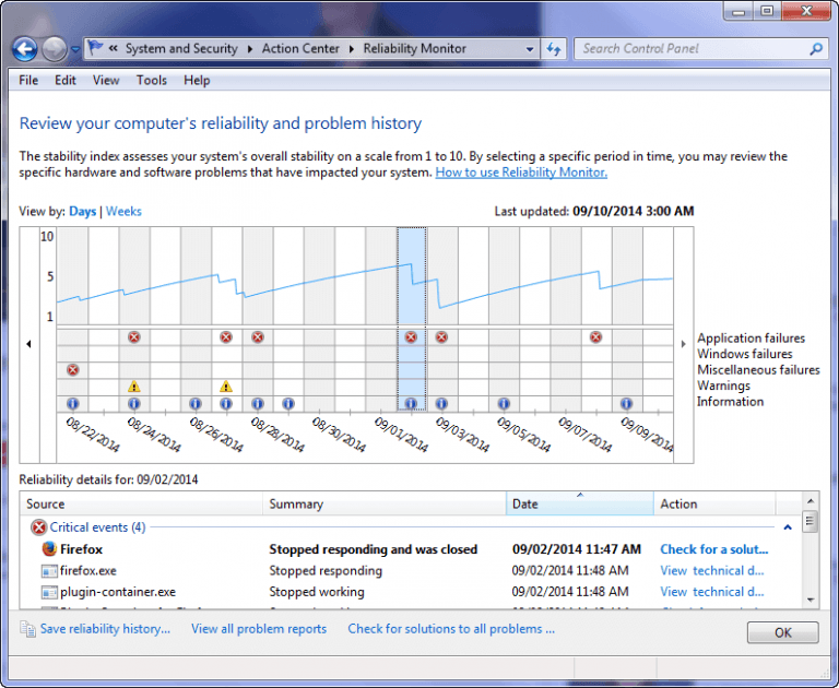 How to use the reliability monitor in Windows [Tip] dotTech