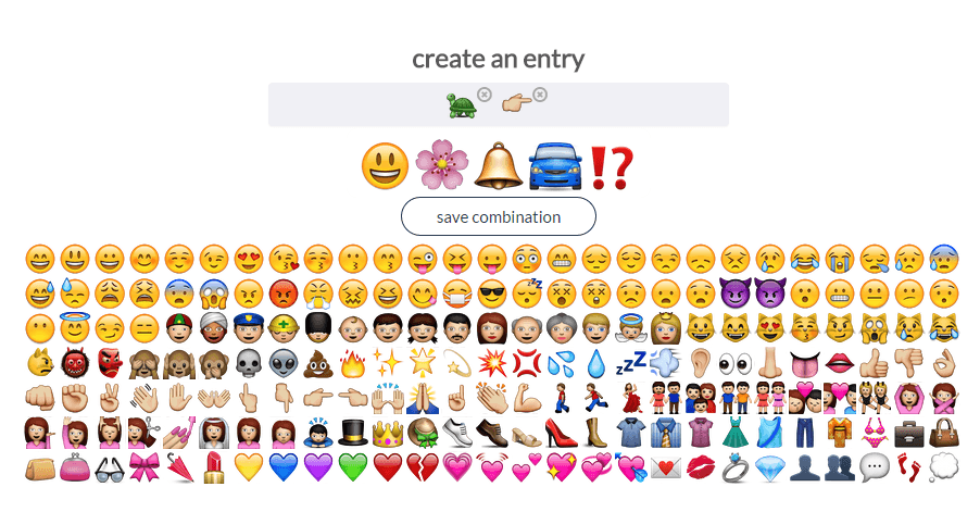 create an emoji phrase b