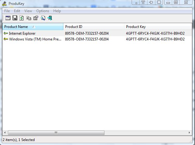 Microsoft Vista Product Key