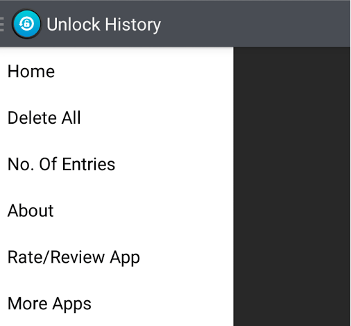 Check unlock history Android b