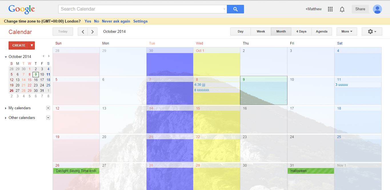 How to set custom Google Calendar text and background colors in Chrome