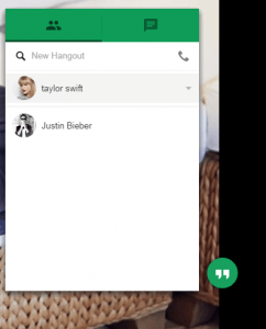 google hangouts desktop app ui disappeared