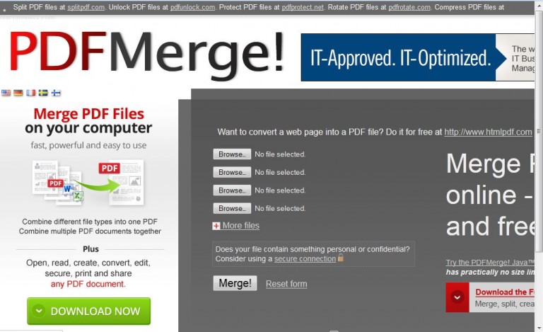pdf creator merge multiple files