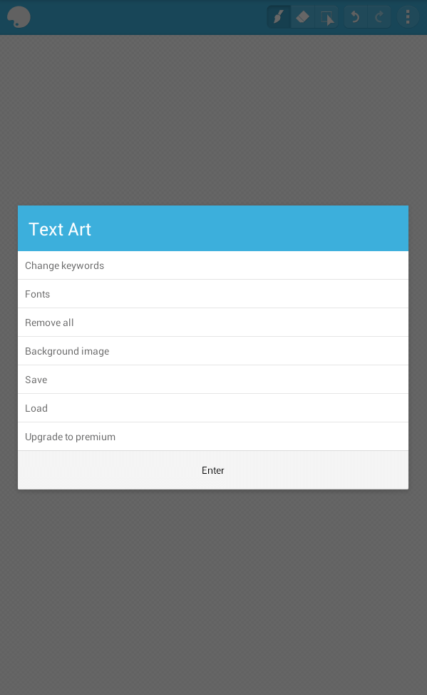 text art using custom text Android