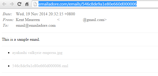 Create unique URL for any email b