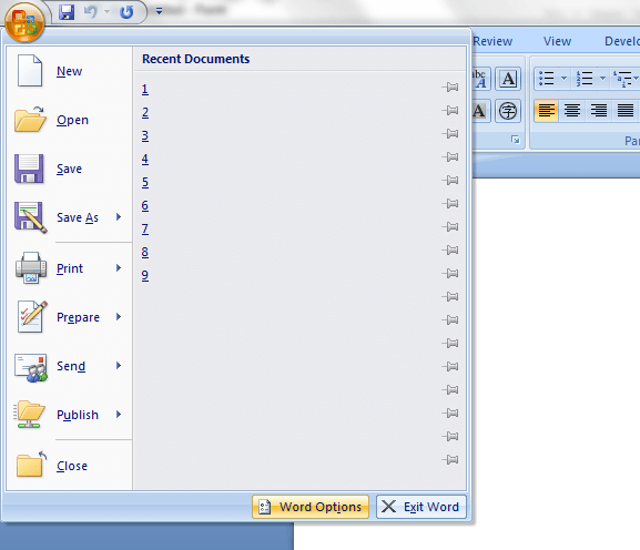 How To Display The Developer Tab In MS Word 2007 Tip DotTech