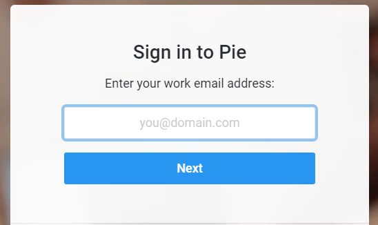 chat with colleagues with Pie