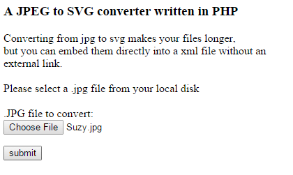 convert JPG to SVG