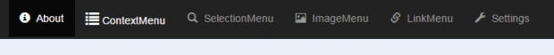 custom context menu Chrome b