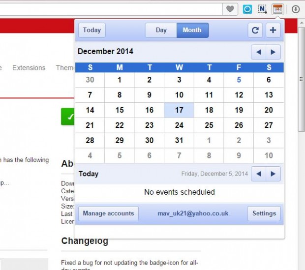 Opera Google Calendar2