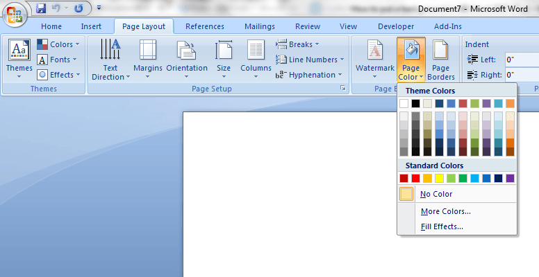 How To Put A Background In Ms Word 2007 Tip Dottech