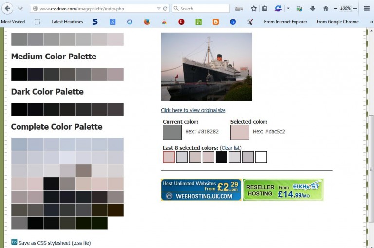 How to extract color codes from images without any extra software [Tip