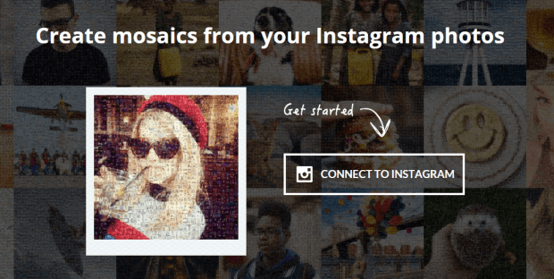 create mosaic out of Instagram photos