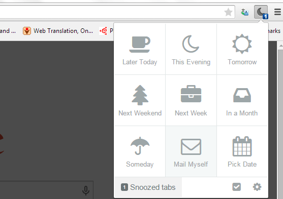 snooze tabs in Chrome c