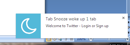 snooze tabs in Chrome e